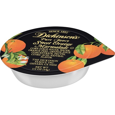 Dickinson Dickinson Portion Control Orange Marmalade 0.5 oz. Jar, PK200 5150021118